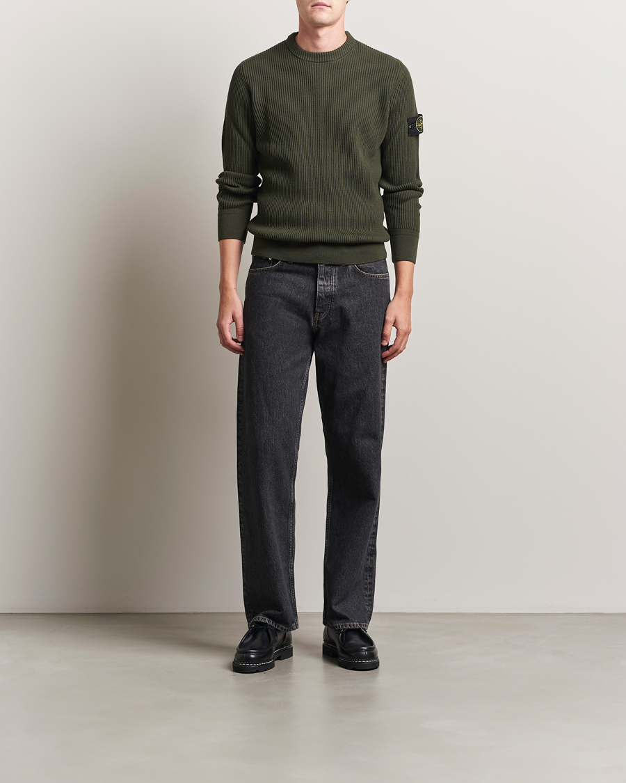 Herre | Gensere | Stone Island | Full Rib Crewneck Military Green