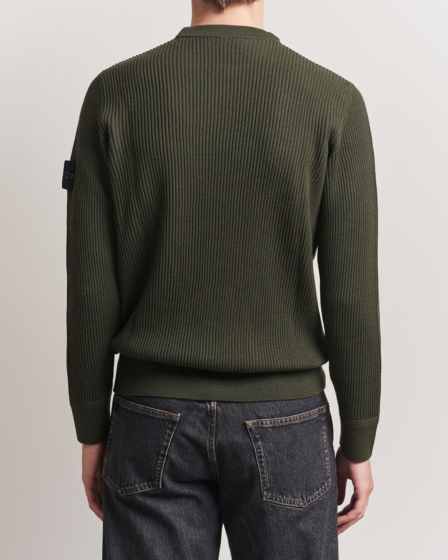 Herre | Gensere | Stone Island | Full Rib Crewneck Military Green