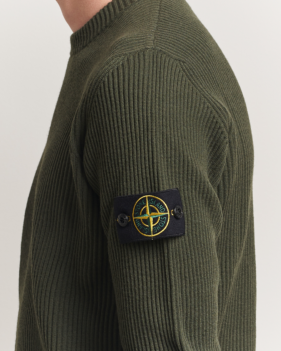 Herre | Gensere | Stone Island | Full Rib Crewneck Military Green