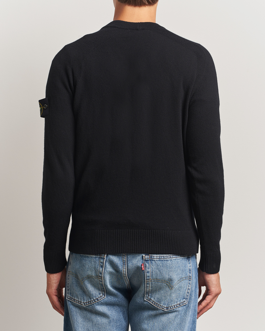 Herre | Gensere | Stone Island | Knitted Geelong Wool Cardigan Black