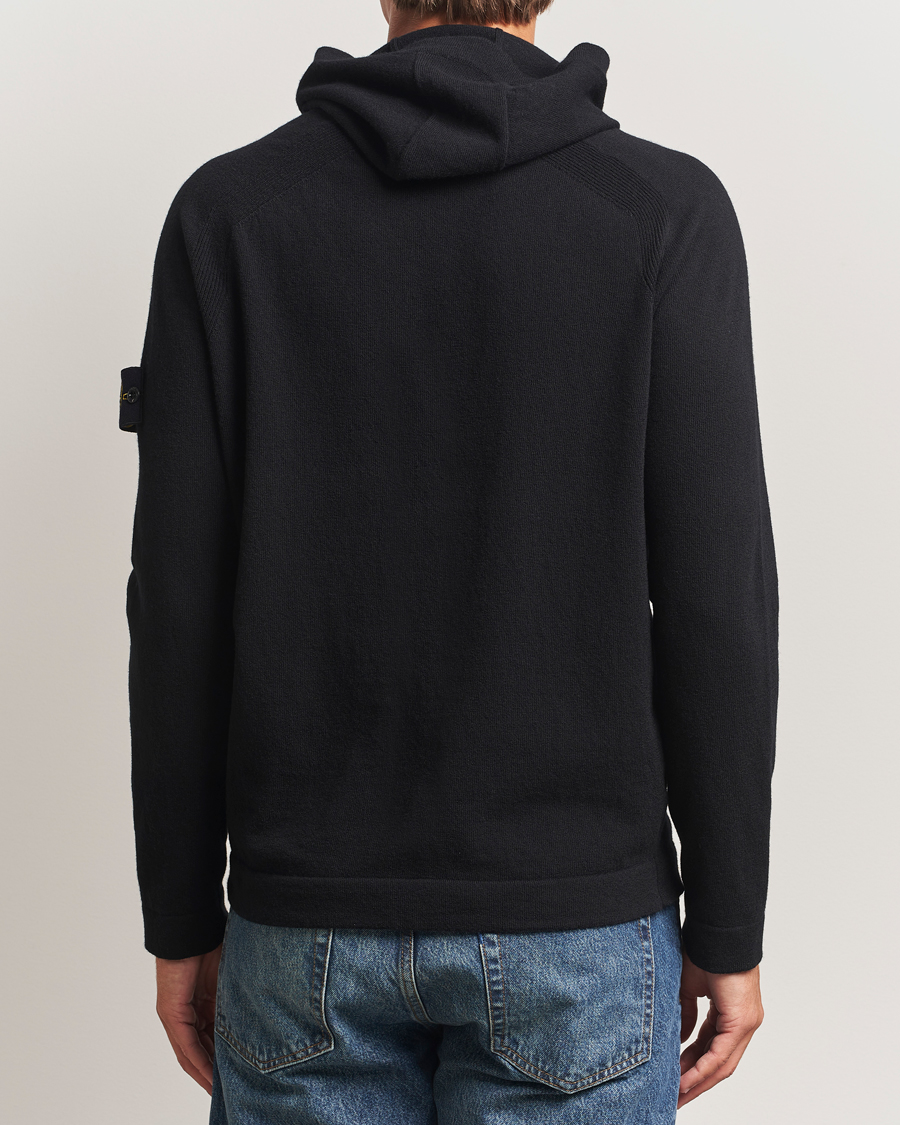 Herre | Gensere | Stone Island | Knitted Geelong Wool Hood Black
