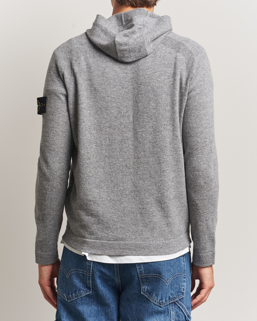 Herre | Gensere | Stone Island | Knitted Geelong Wool Hood Cement Melange