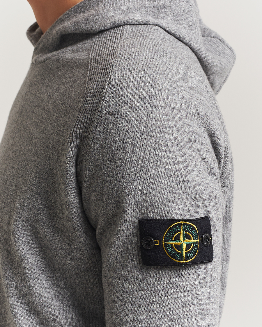 Herre | Gensere | Stone Island | Knitted Geelong Wool Hood Cement Melange