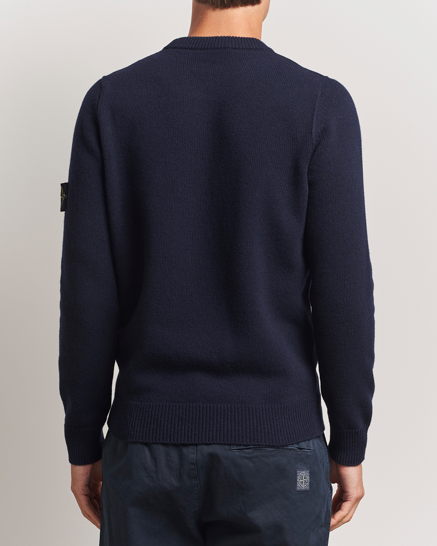 Herre | Gensere | Stone Island | Knitted Lambswool Crew Neck Navy