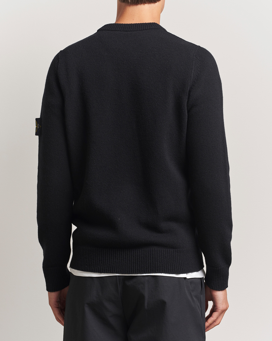 Herre | Gensere | Stone Island | Knitted Lambswool Crew Neck Black