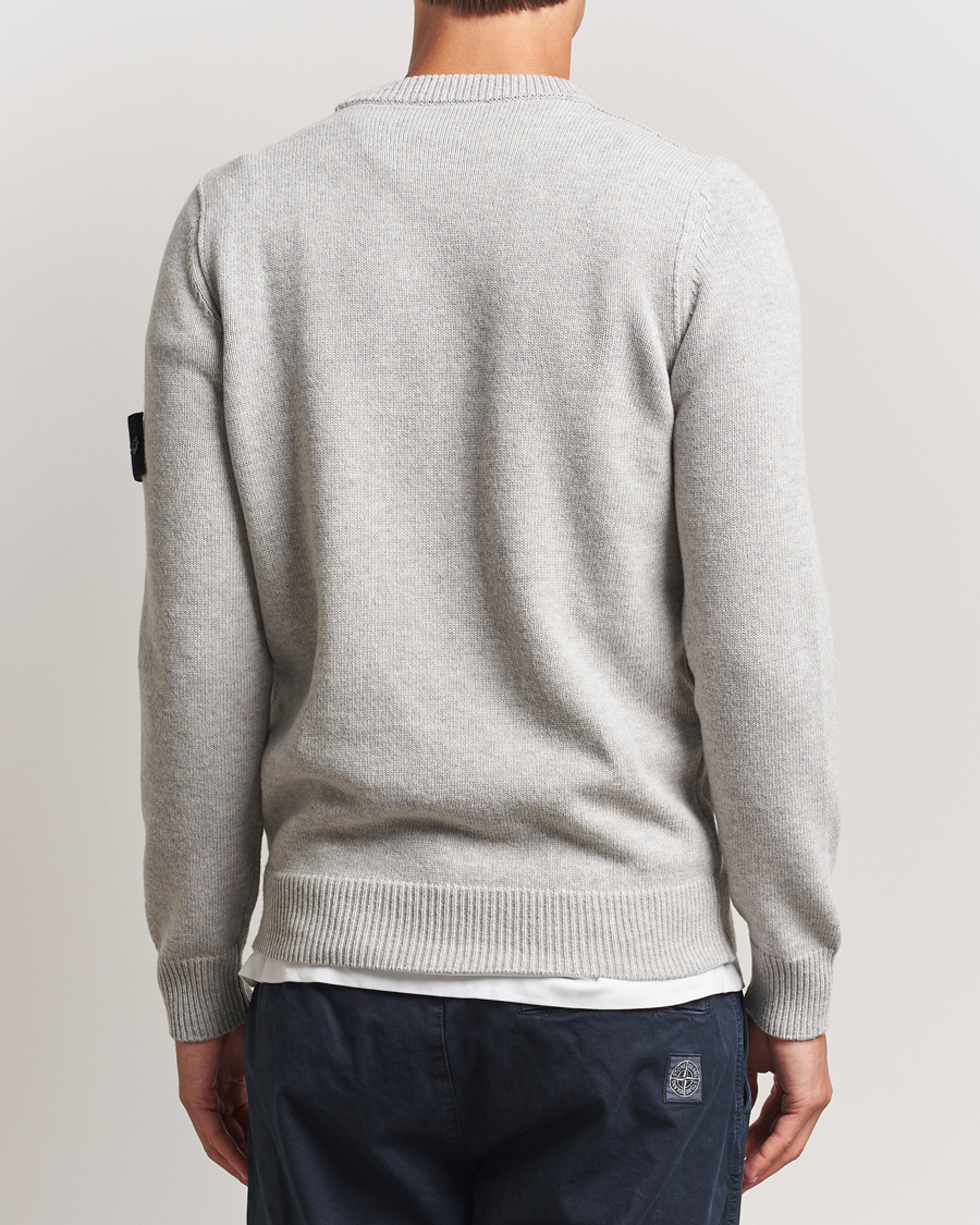 Herre | Gensere | Stone Island | Knitted Lambswool Crew Neck Grey Melange