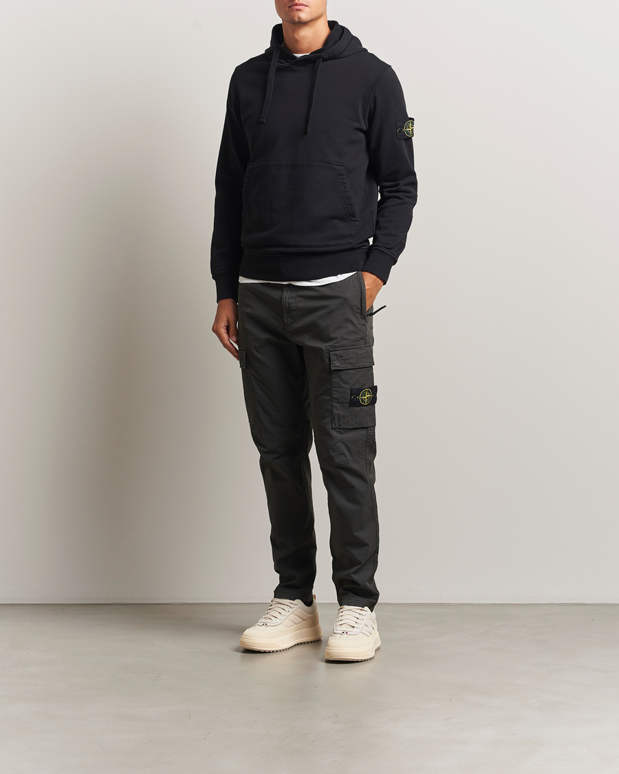 Herre | Bukser | Stone Island | Supima Cotton Stretch Cargo Trousers Lead Grey