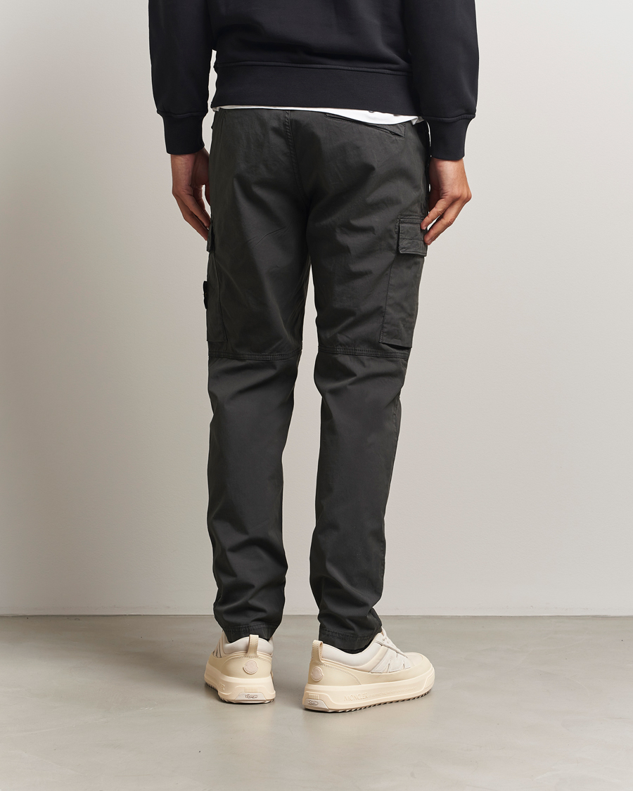 Herre | Bukser | Stone Island | Supima Cotton Stretch Cargo Trousers Lead Grey
