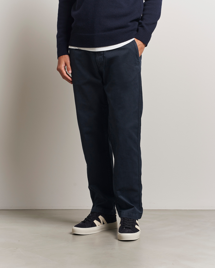 Herre | Bukser | Stone Island | Cotton Twill Stretch Chino Navy