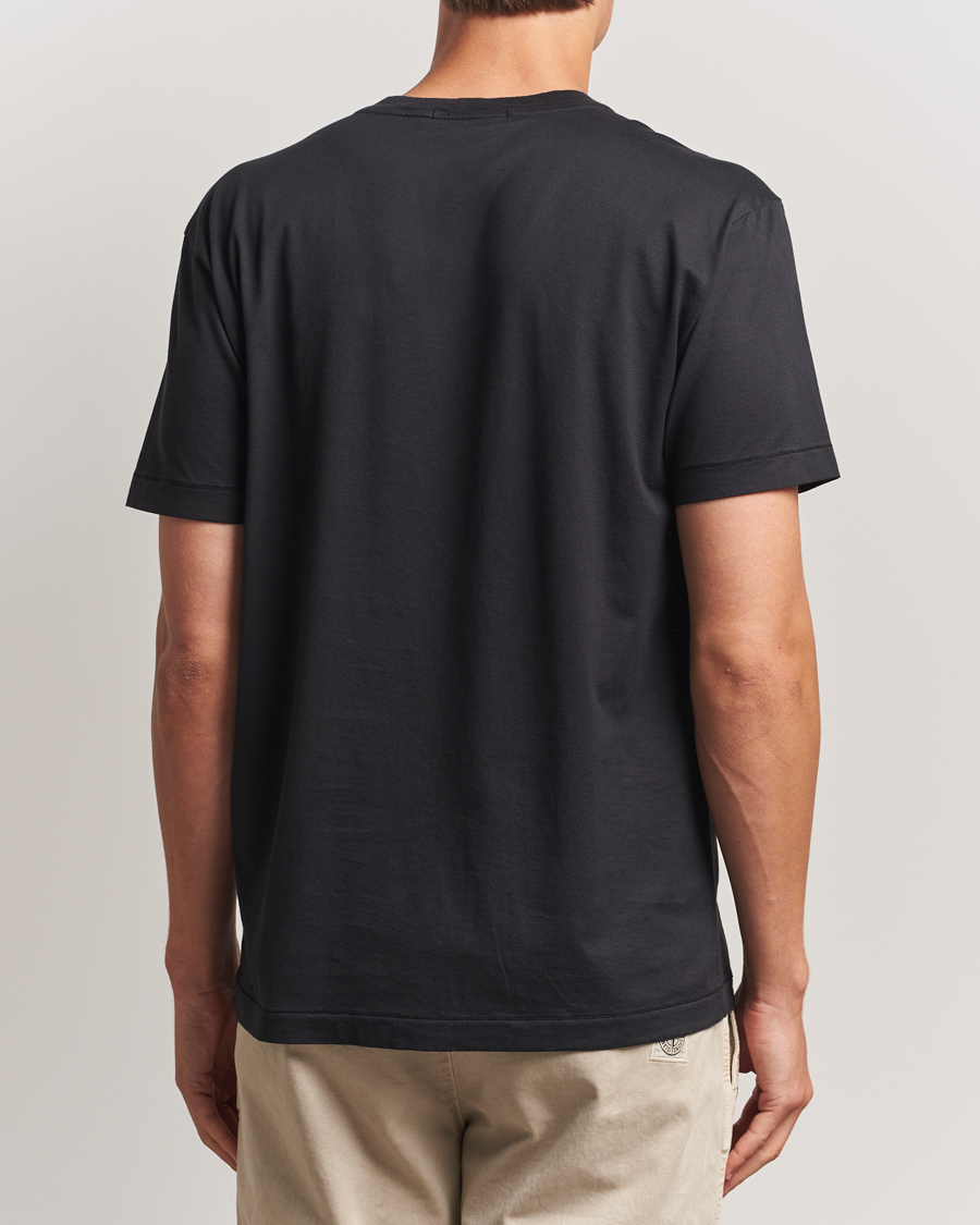 Herre | T-Shirts | Stone Island | Garment Dyed Cotton Jersey T-Shirt Black