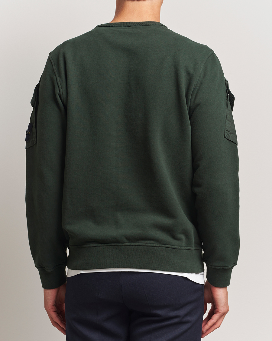 Herre | Gensere | Stone Island | Organic Cotton Fleece Arm Pocket Sweatshirt Juniper