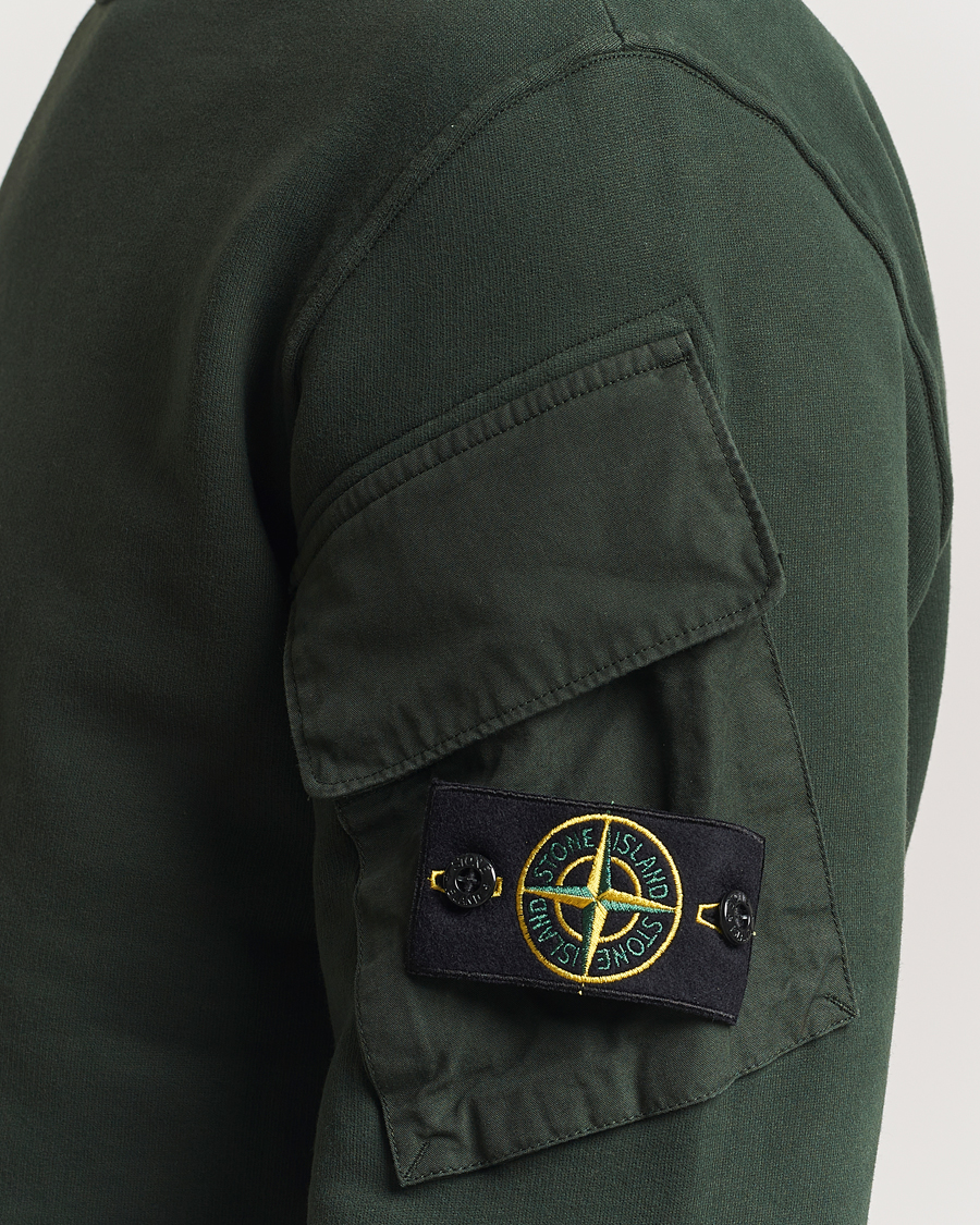 Herre | Gensere | Stone Island | Organic Cotton Fleece Arm Pocket Sweatshirt Juniper