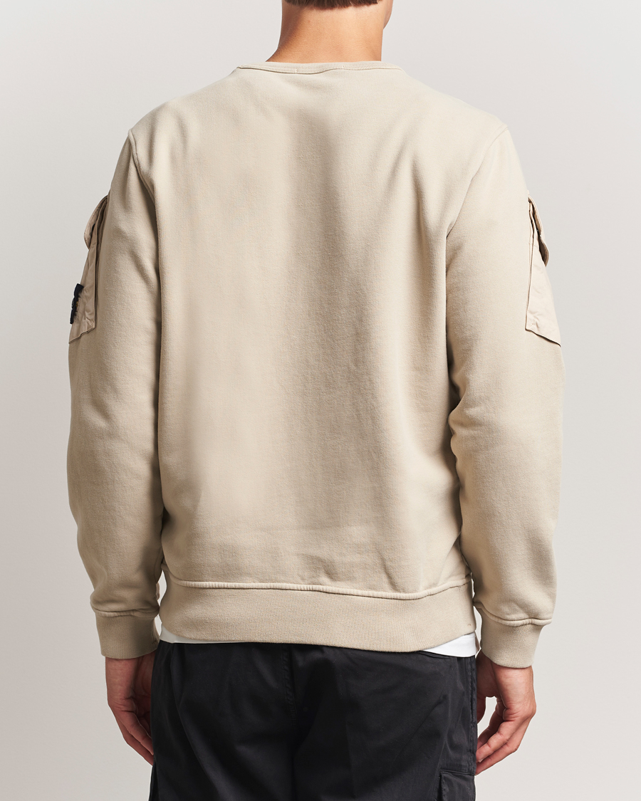 Herre | Gensere | Stone Island | Organic Cotton Fleece Arm Pocket Sweatshirt Desert