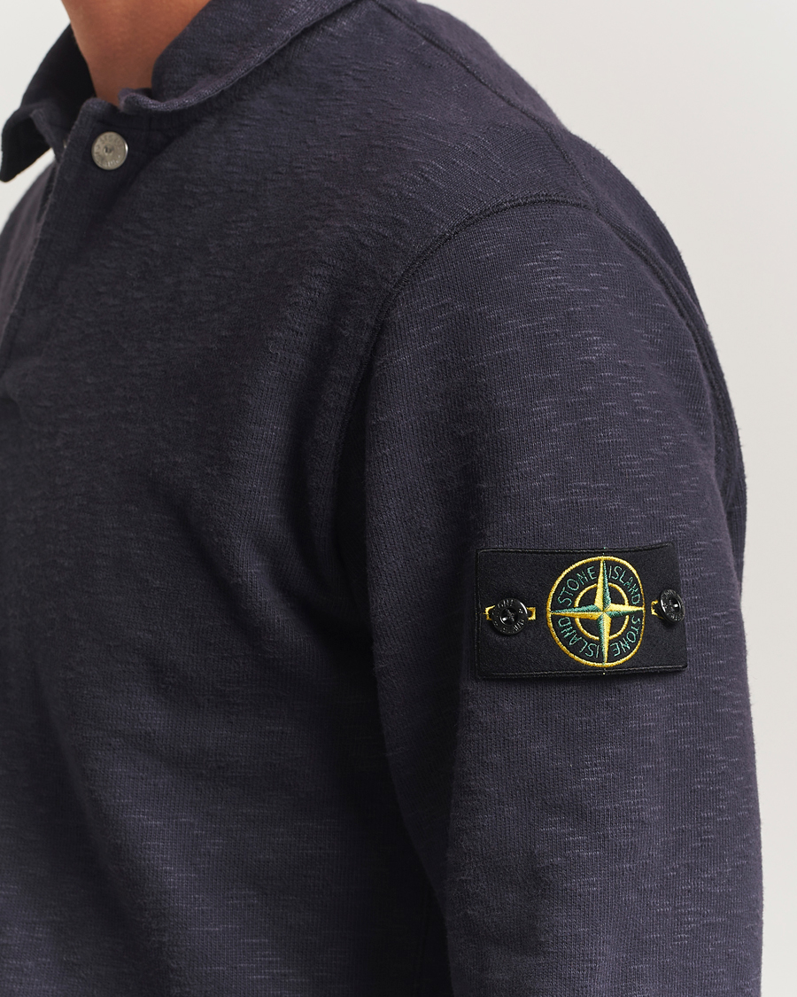 Herre | Gensere | Stone Island | Vanisé Brushed Heavy Cotton Polo Ink