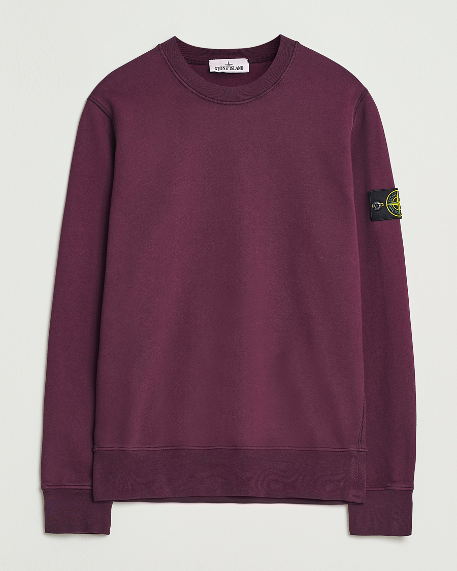Herre | Gensere | Stone Island | Garment Dyed Fleece Sweatshirt Amaranth