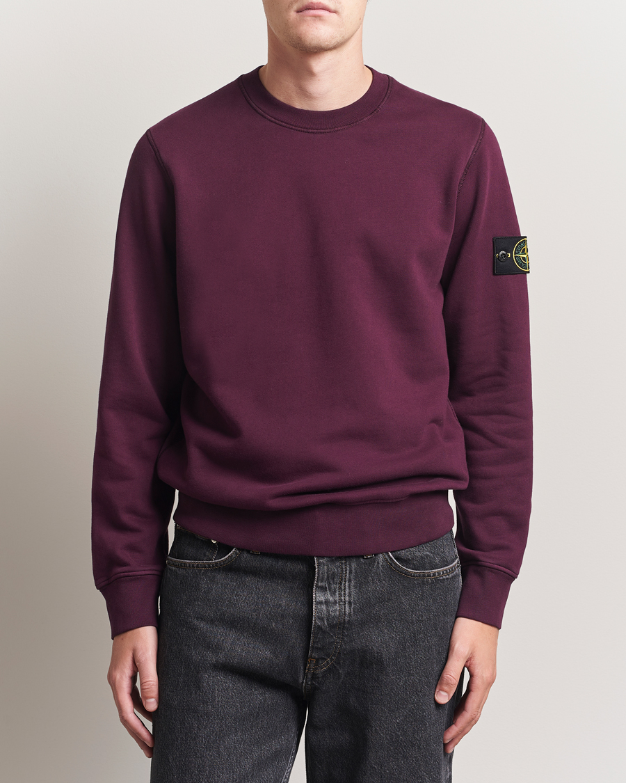 Herre | Gensere | Stone Island | Garment Dyed Fleece Sweatshirt Amaranth