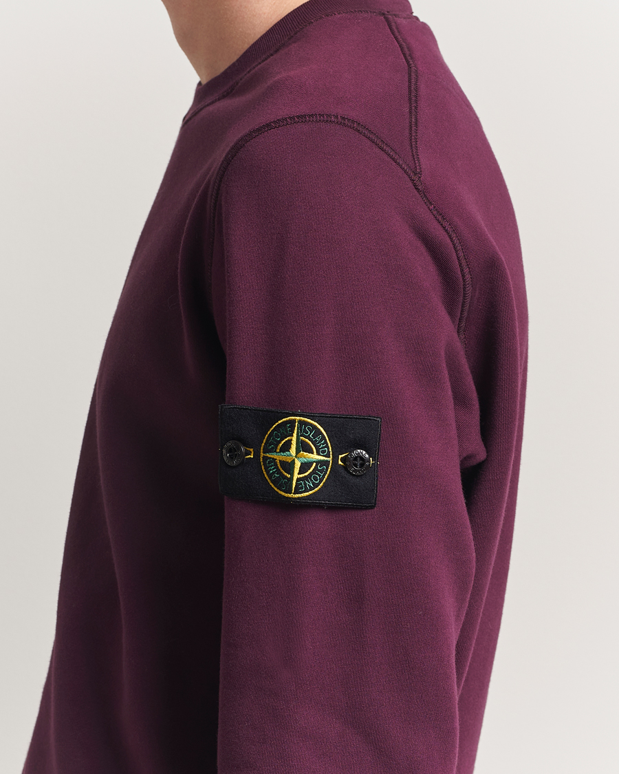 Herre | Gensere | Stone Island | Garment Dyed Fleece Sweatshirt Amaranth