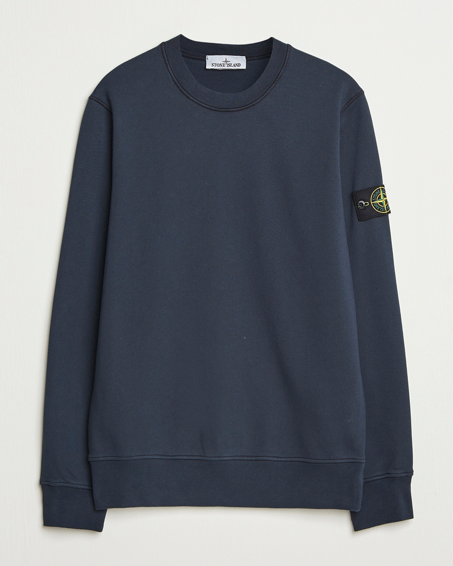 Herre | Gensere | Stone Island | Garment Dyed Fleece Sweatshirt Navy