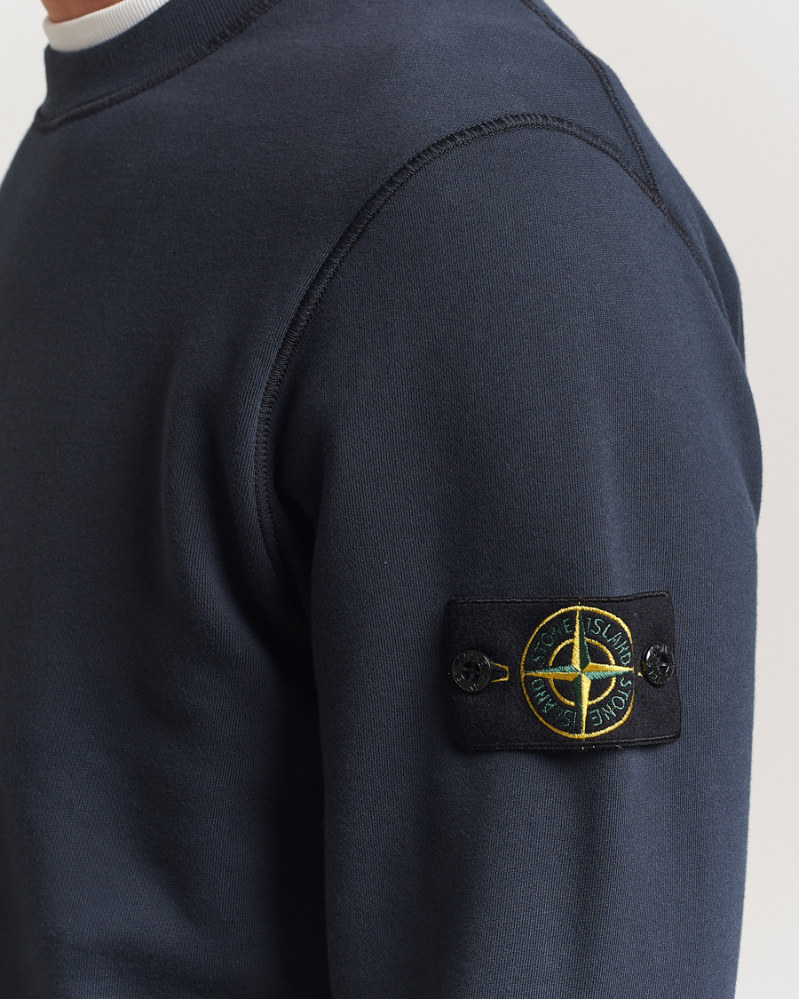 Herre | Gensere | Stone Island | Garment Dyed Fleece Sweatshirt Navy