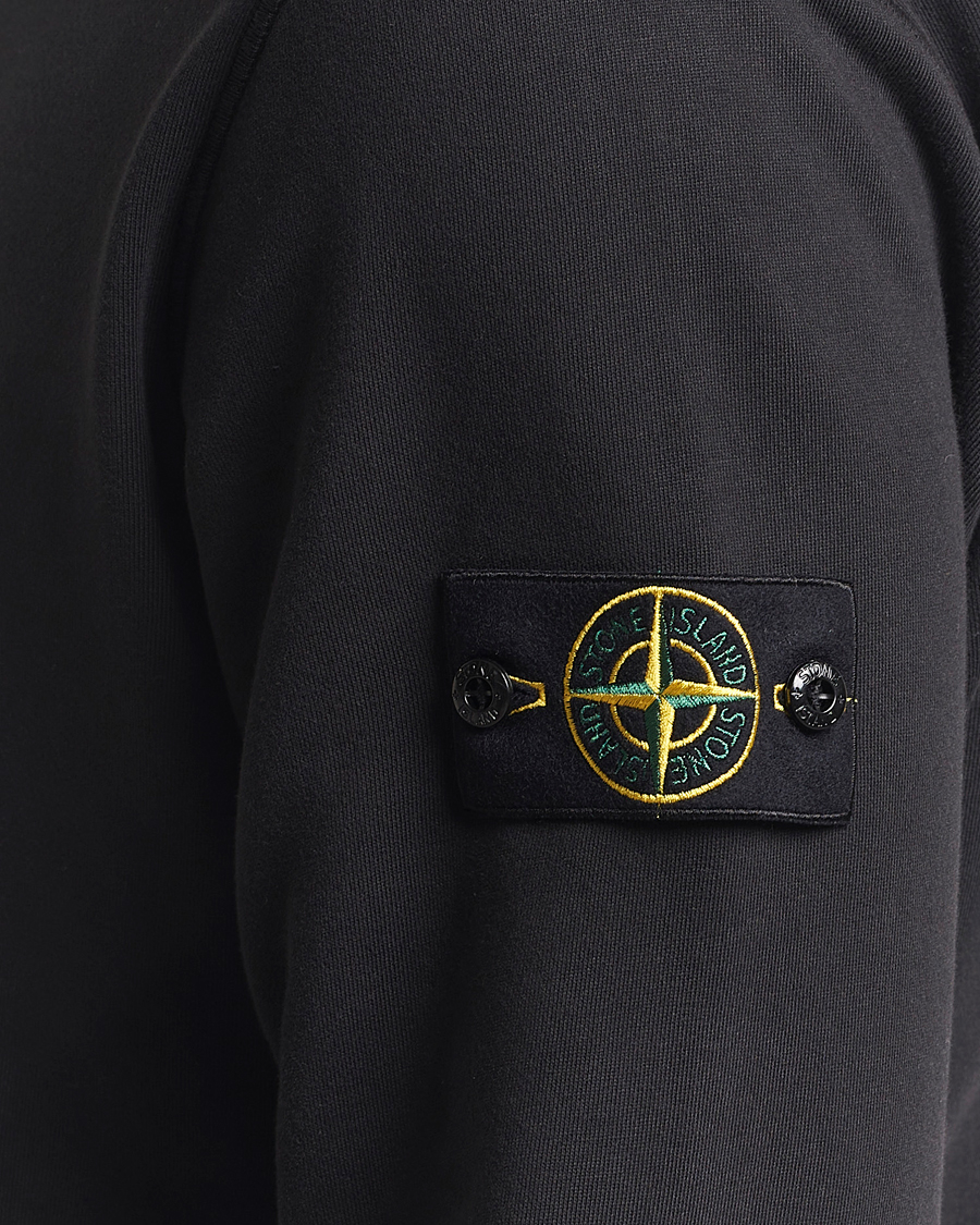 Herre | Gensere | Stone Island | Garment Dyed Fleece Sweatshirt Black