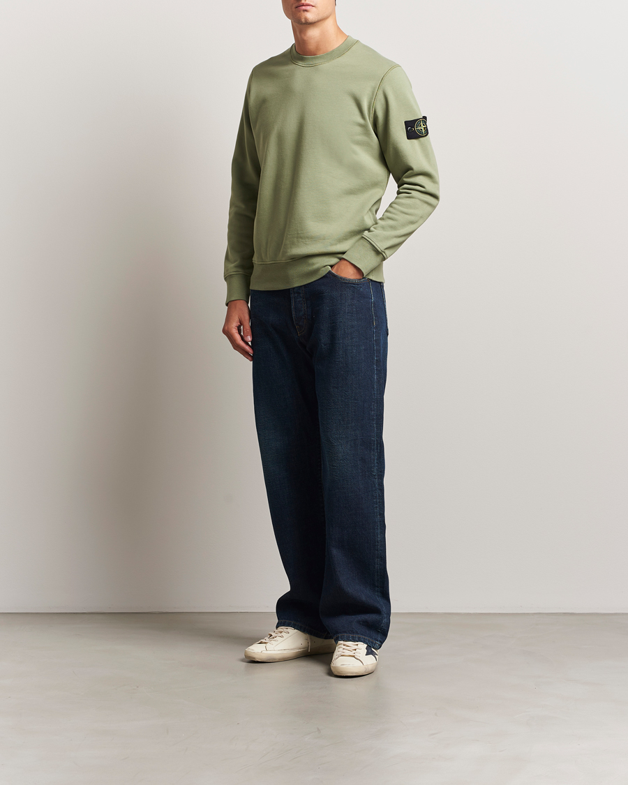 Herre | Gensere | Stone Island | Garment Dyed Fleece Sweatshirt Sage