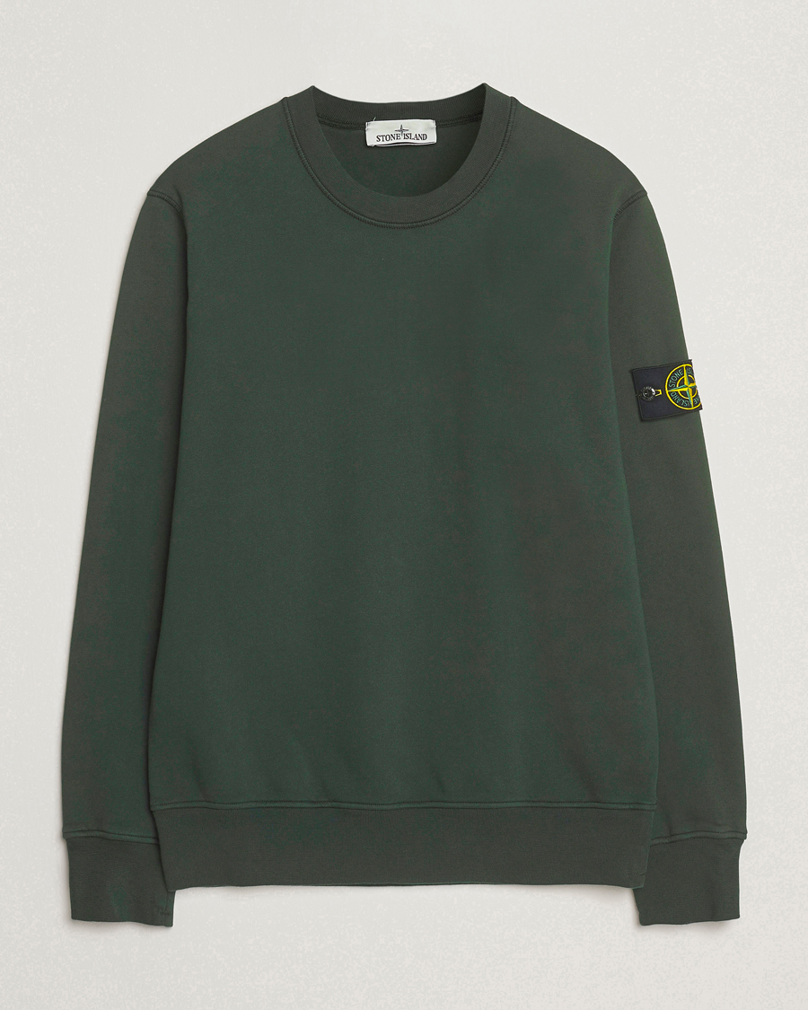 Herre | Gensere | Stone Island | Garment Dyed Fleece Sweatshirt Juniper