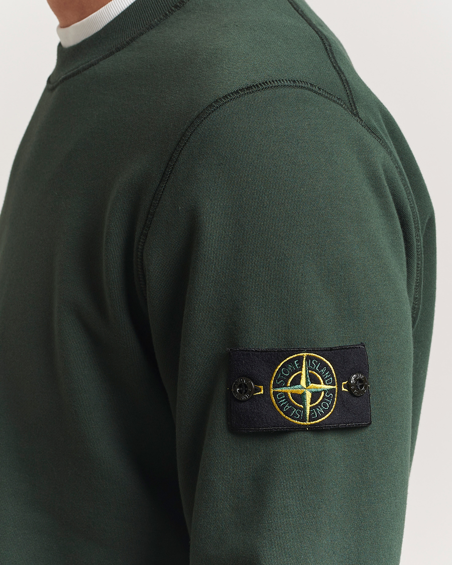 Herre | Gensere | Stone Island | Garment Dyed Fleece Sweatshirt Juniper