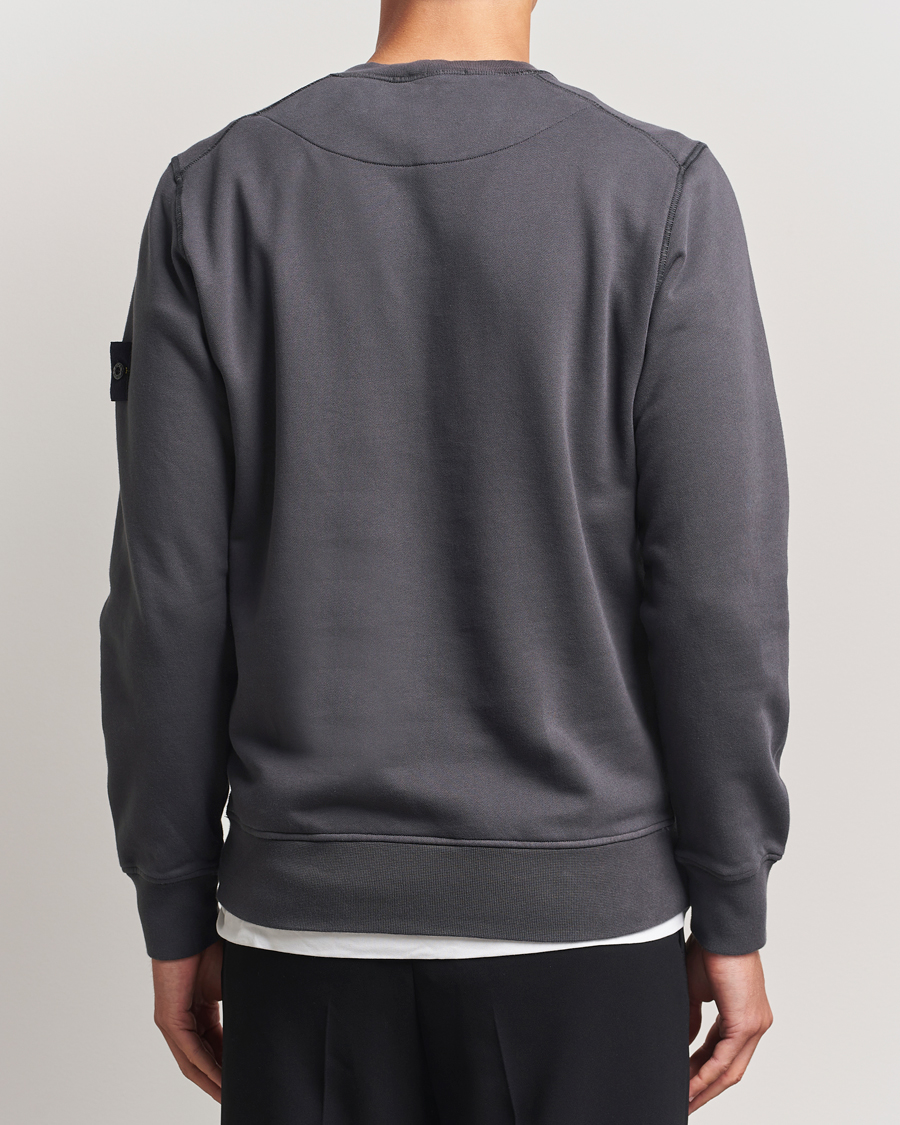 Herre | Gensere | Stone Island | Garment Dyed Fleece Sweatshirt Lead Grey