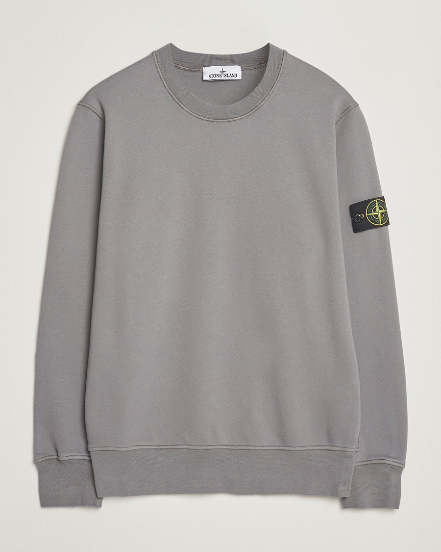 Herre | Gensere | Stone Island | Garment Dyed Fleece Sweatshirt Cement