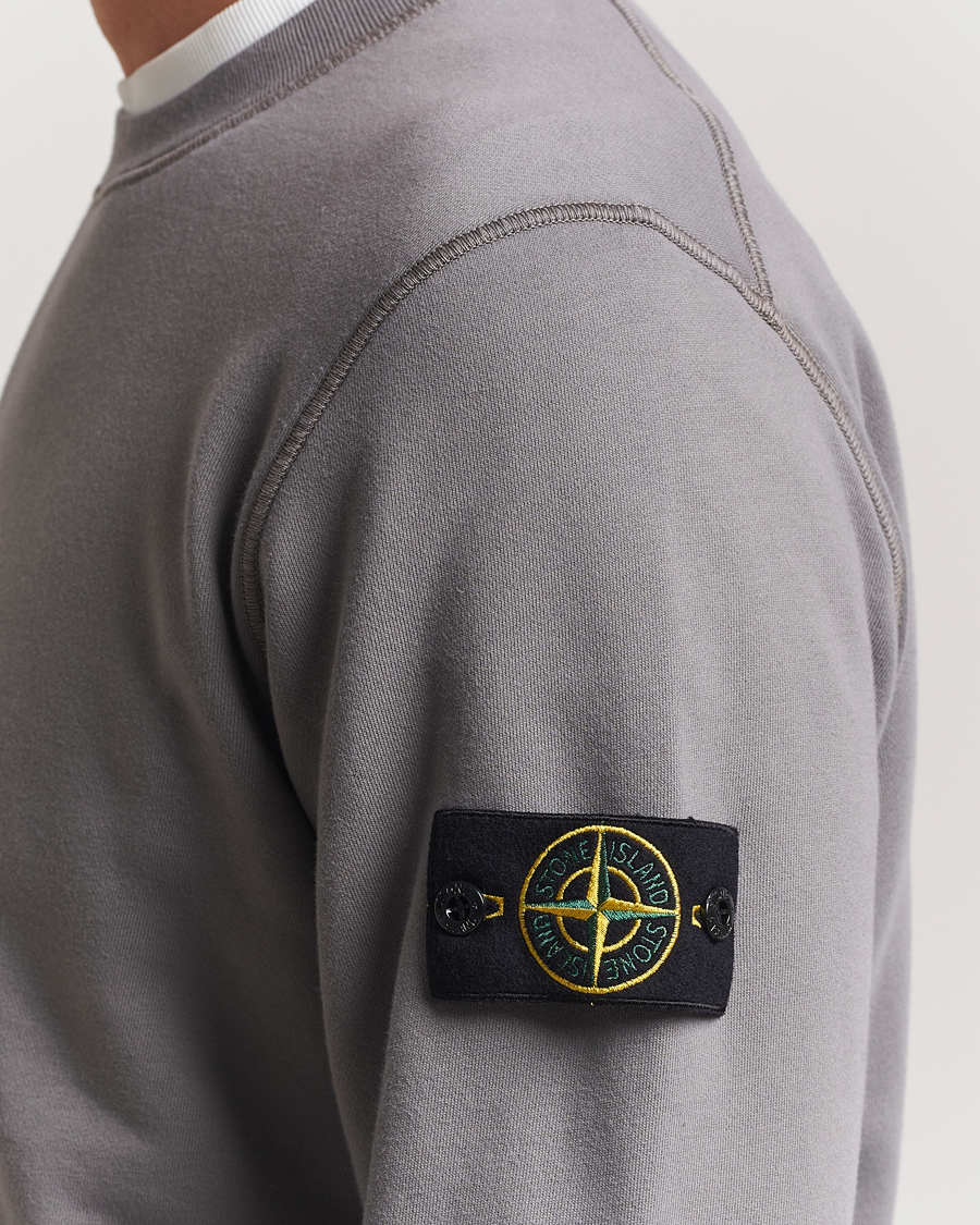 Herre | Gensere | Stone Island | Garment Dyed Fleece Sweatshirt Cement