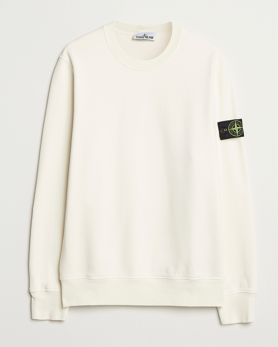 Herre | Gensere | Stone Island | Garment Dyed Fleece Sweatshirt Ivory