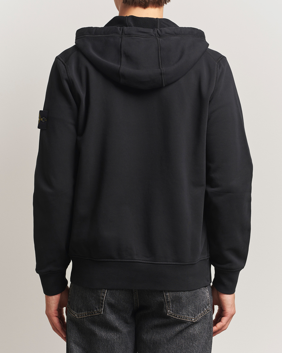 Herre | Gensere | Stone Island | Garment Dyed Fleece Full-Zip Hood Black