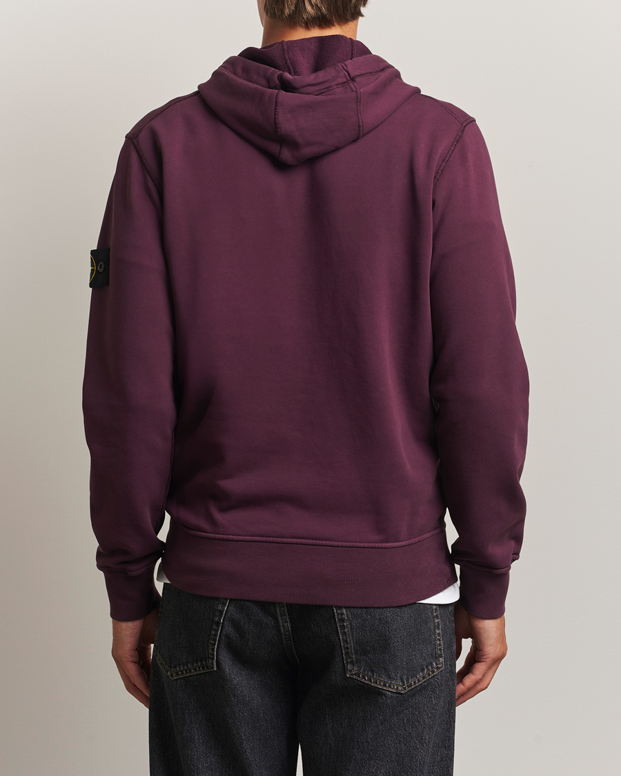 Herre | Gensere | Stone Island | Garment Dyed Fleece Hood Amaranth