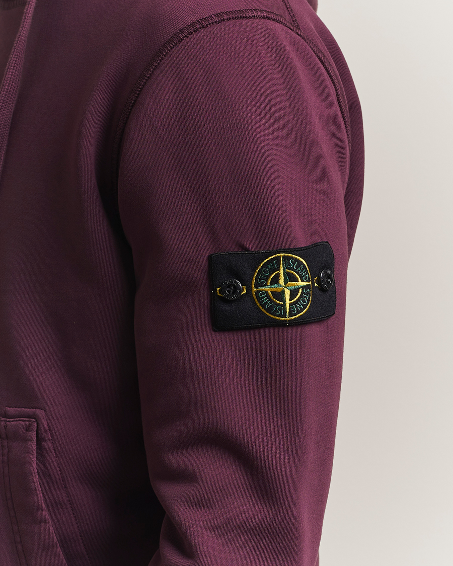 Herre | Gensere | Stone Island | Garment Dyed Fleece Hood Amaranth