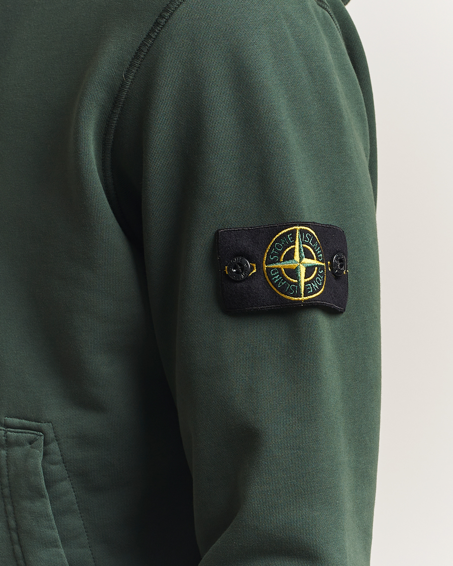 Herre | Gensere | Stone Island | Garment Dyed Fleece Hood Juniper