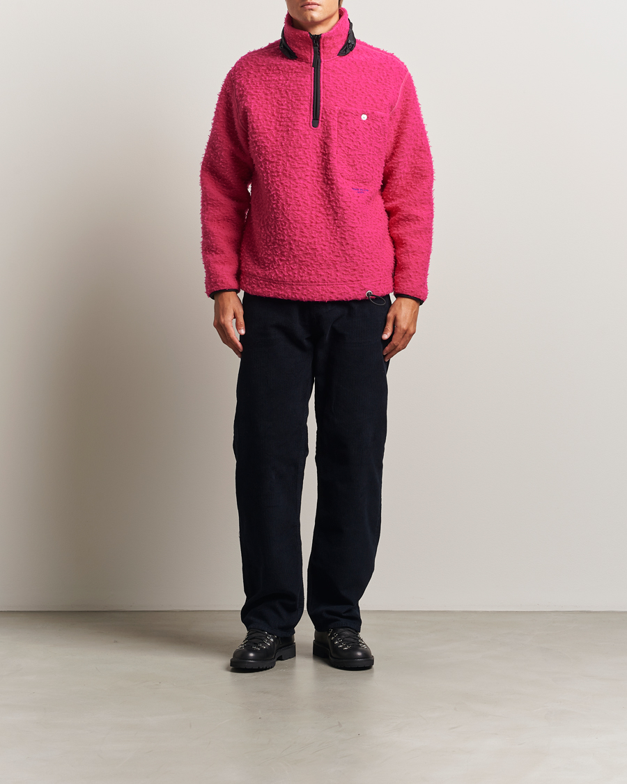 Herre | Gensere | Stone Island | Marina Ratteen Wool Half-Zip Fuxia