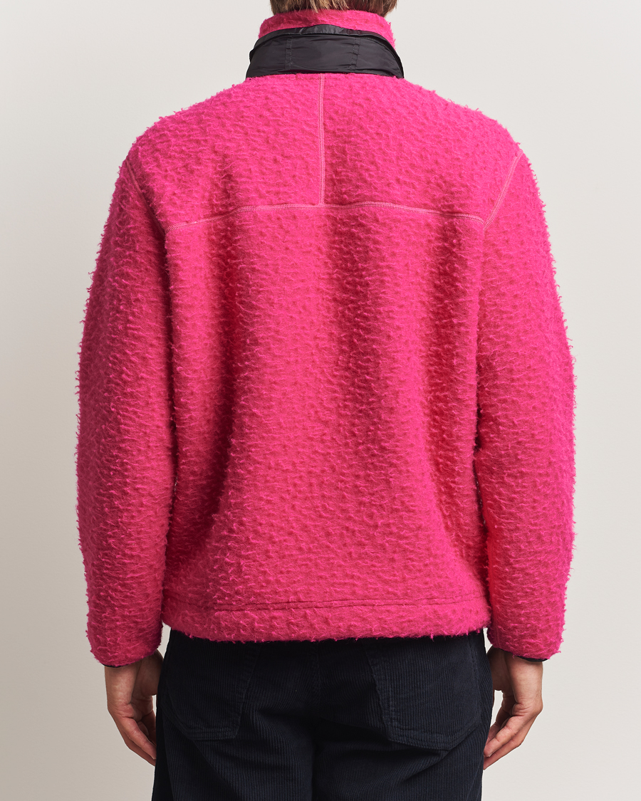 Herre | Gensere | Stone Island | Marina Ratteen Wool Half-Zip Fuxia