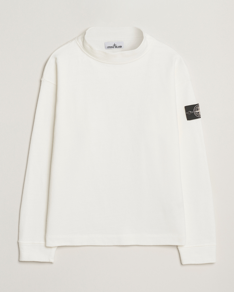Herre | Gensere | Stone Island | RAW Knitted Cotton Crew Neck Natural