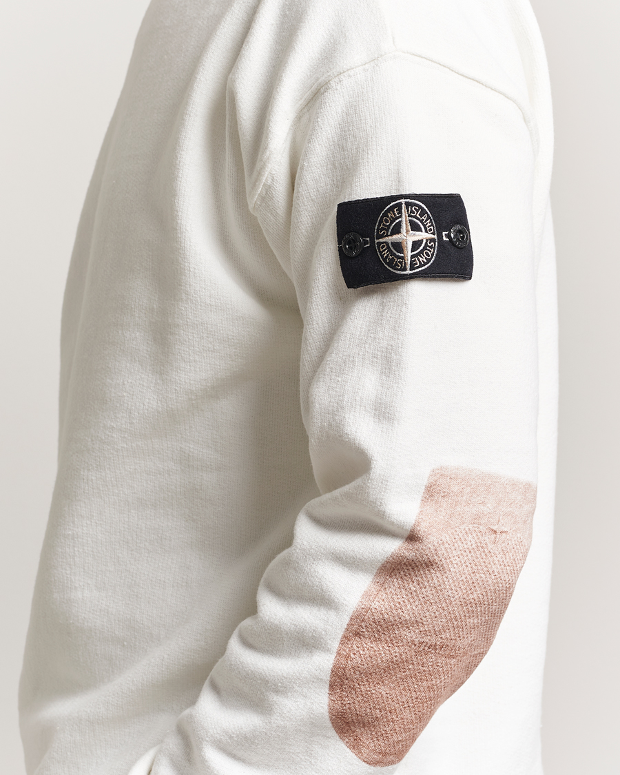 Herre | Gensere | Stone Island | RAW Knitted Cotton Crew Neck Natural