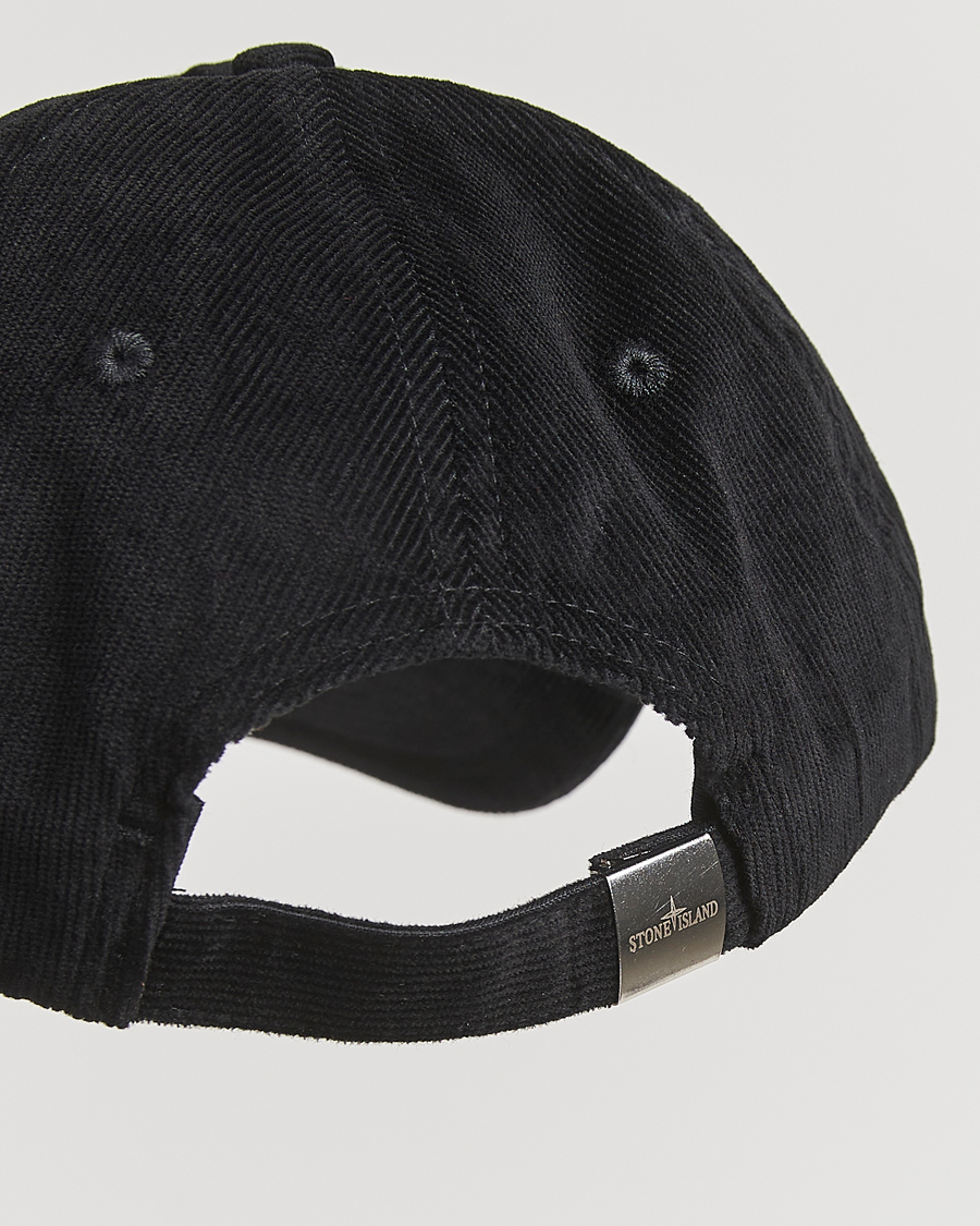 Herre | Hatter og capser | Stone Island | Micro Cord Cotton Cap Black
