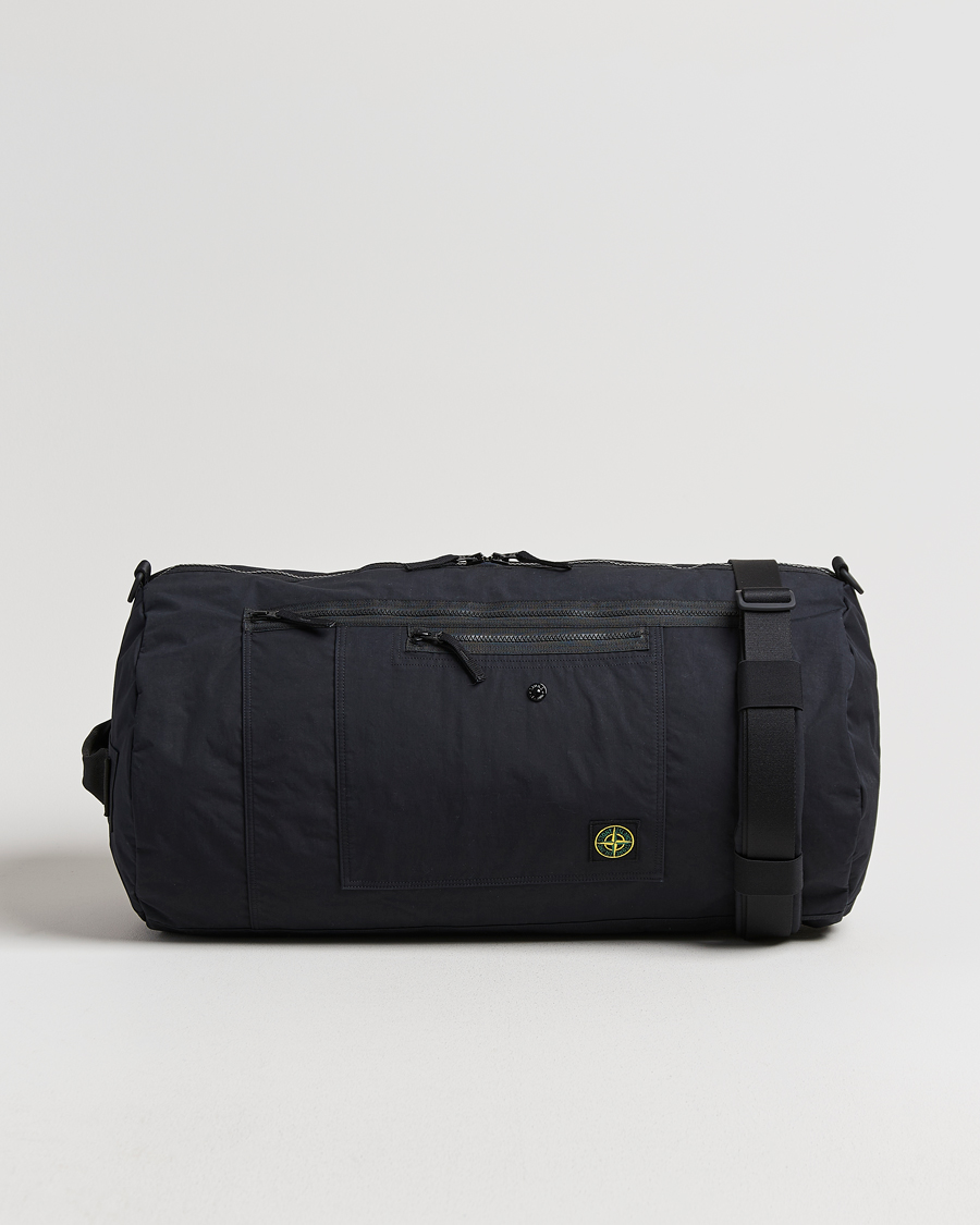 Herre | Vesker | Stone Island | Aluminum Tela Cotton Ripstop Weekendbag Black