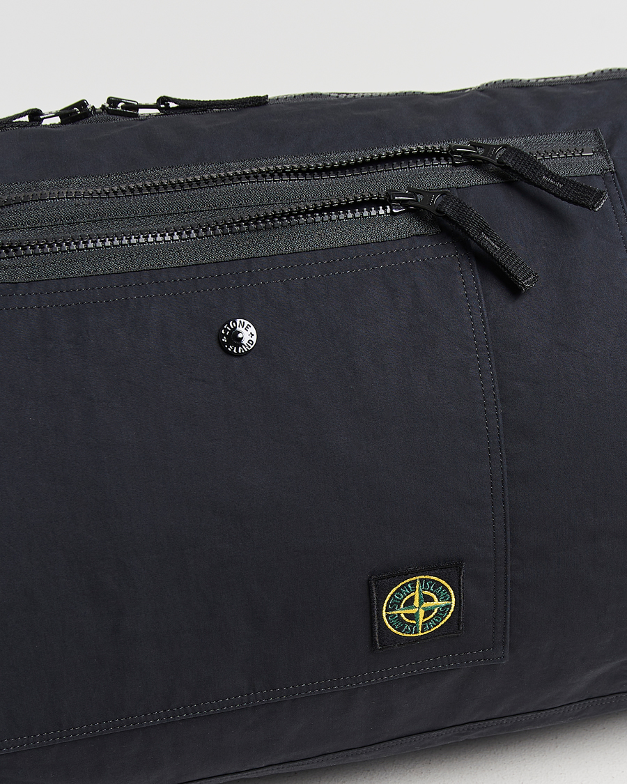 Herre | Vesker | Stone Island | Aluminum Tela Cotton Ripstop Weekendbag Black