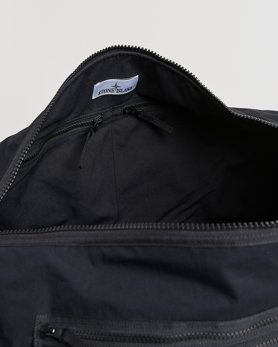 Herre | Vesker | Stone Island | Aluminum Tela Cotton Ripstop Weekendbag Black