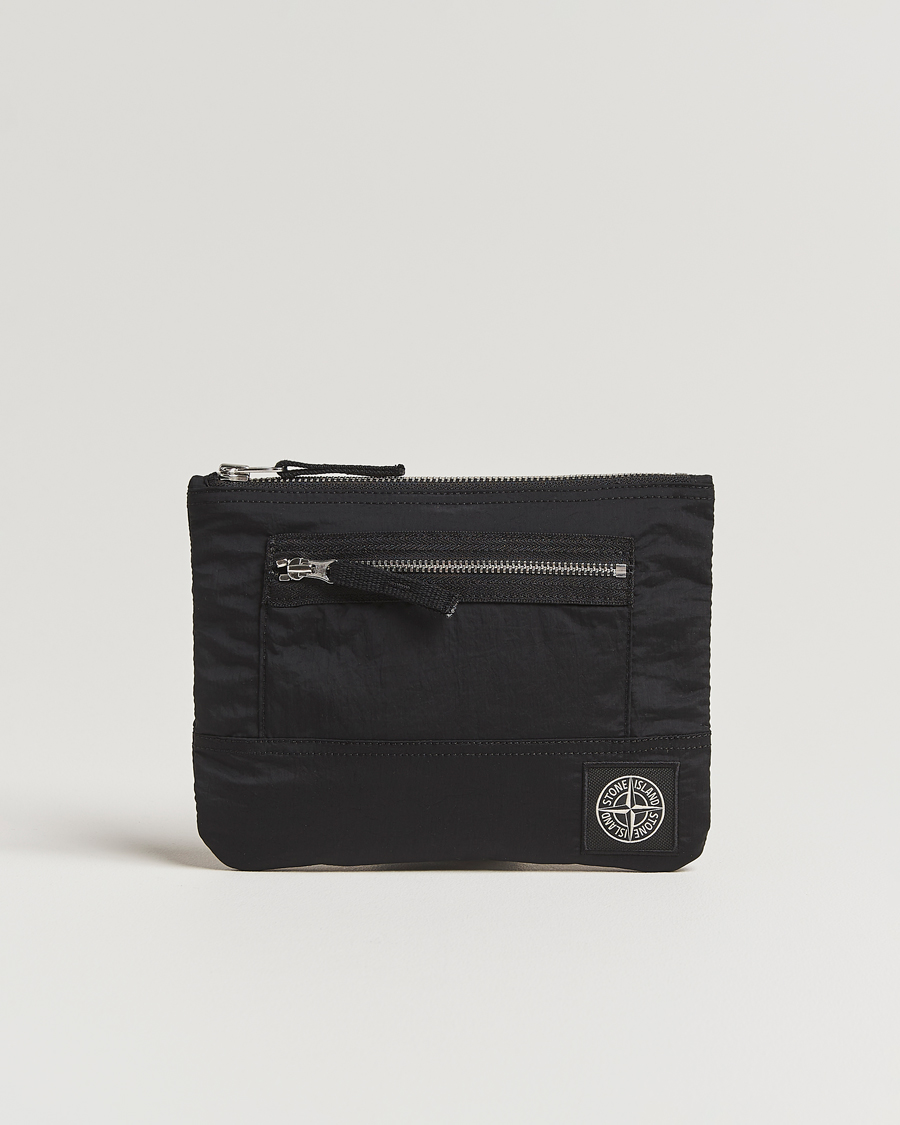 Herre | Lommebøker | Stone Island | Nylon Metal Zip Wallet Black