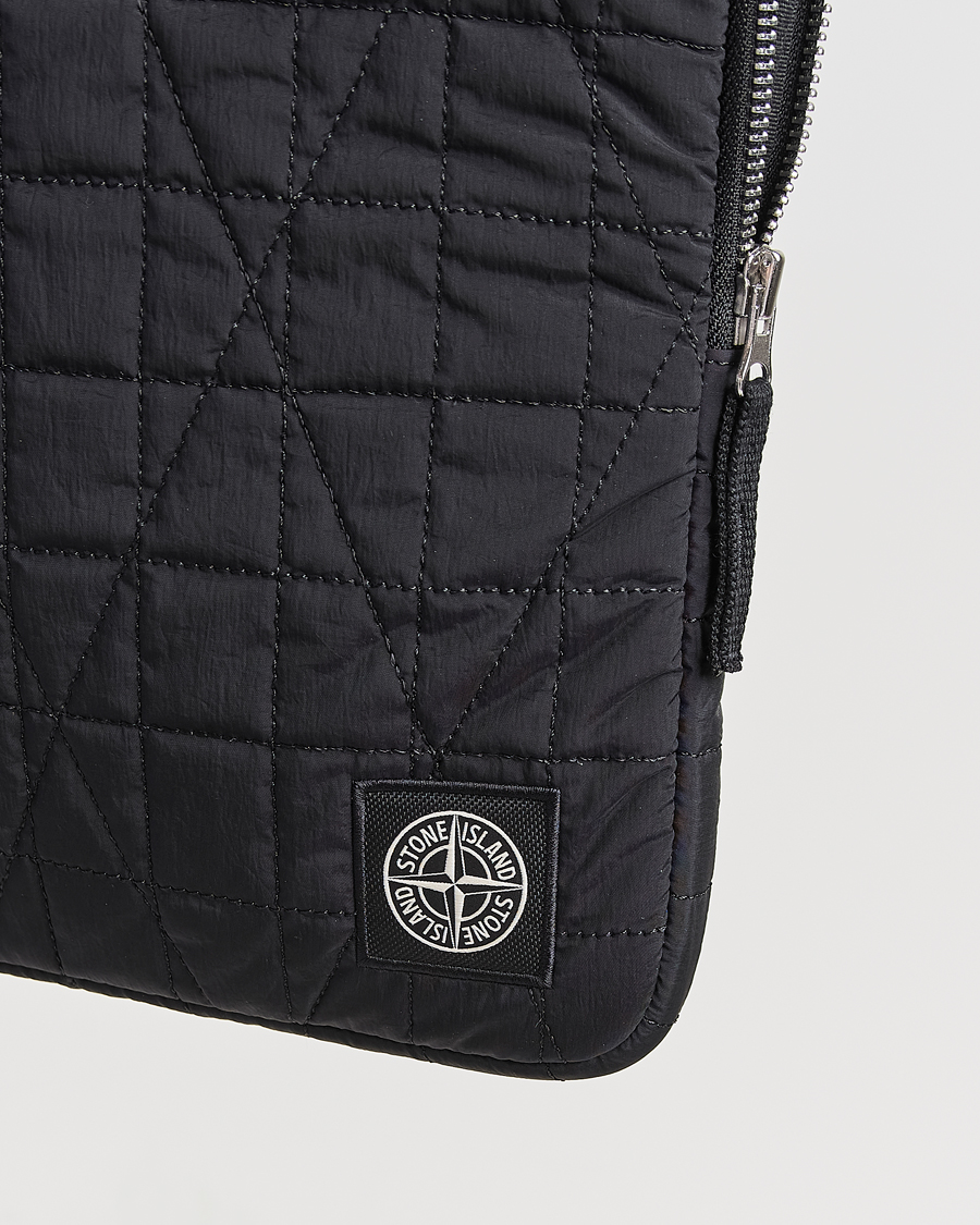 Herre | Vesker | Stone Island | Quilted Nylon Metal Laptop Case Black