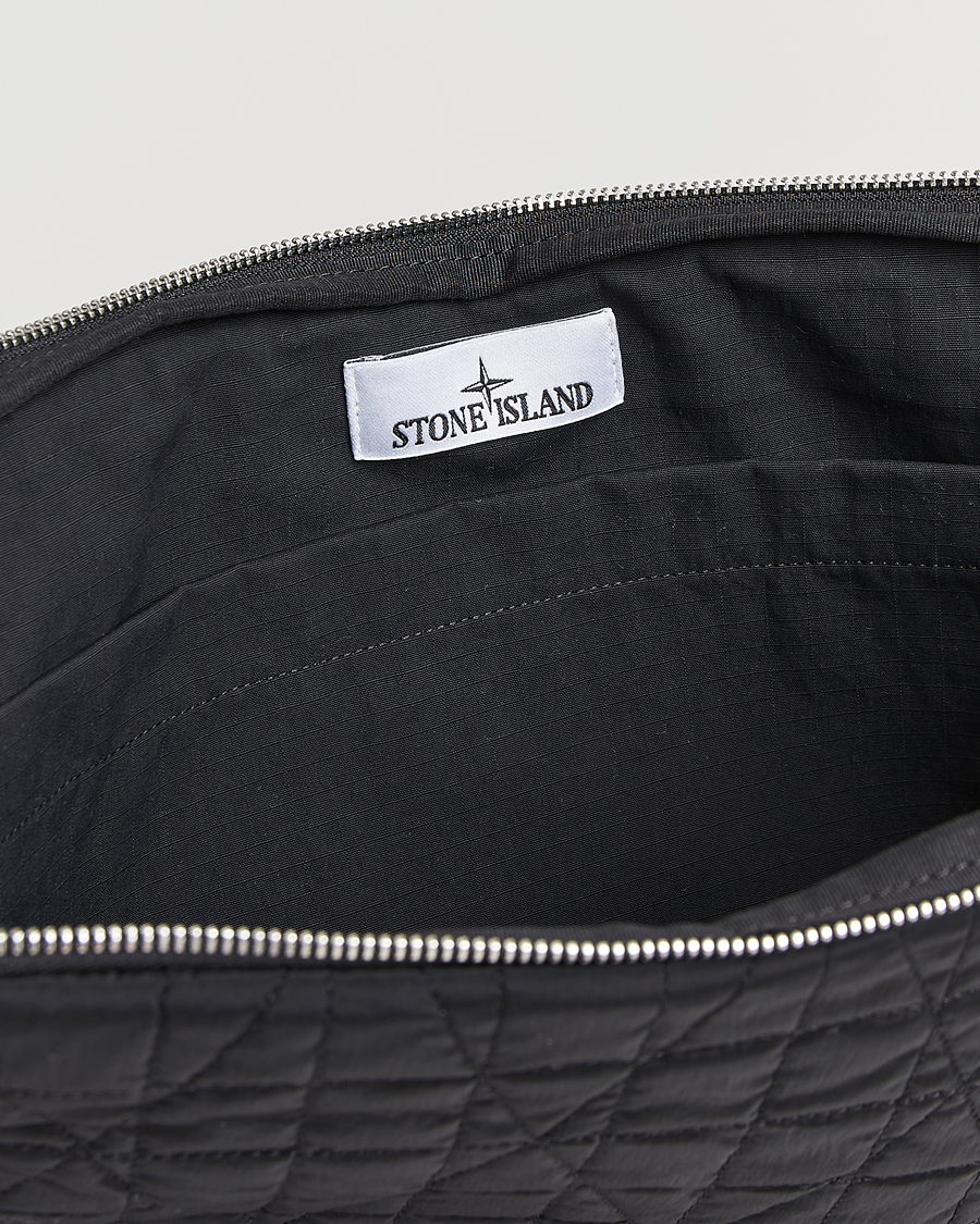 Herre | Vesker | Stone Island | Quilted Nylon Metal Laptop Case Black