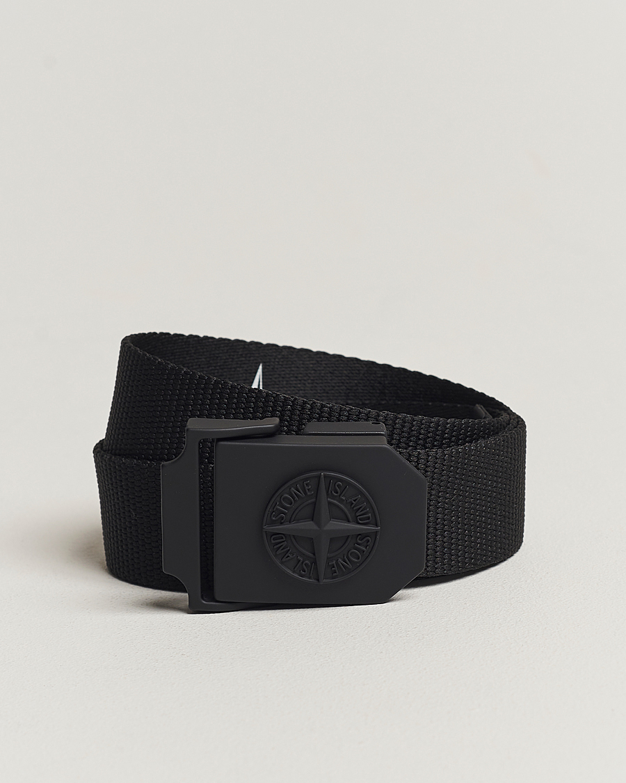 Herre | Belter | Stone Island | Textile Belt Black
