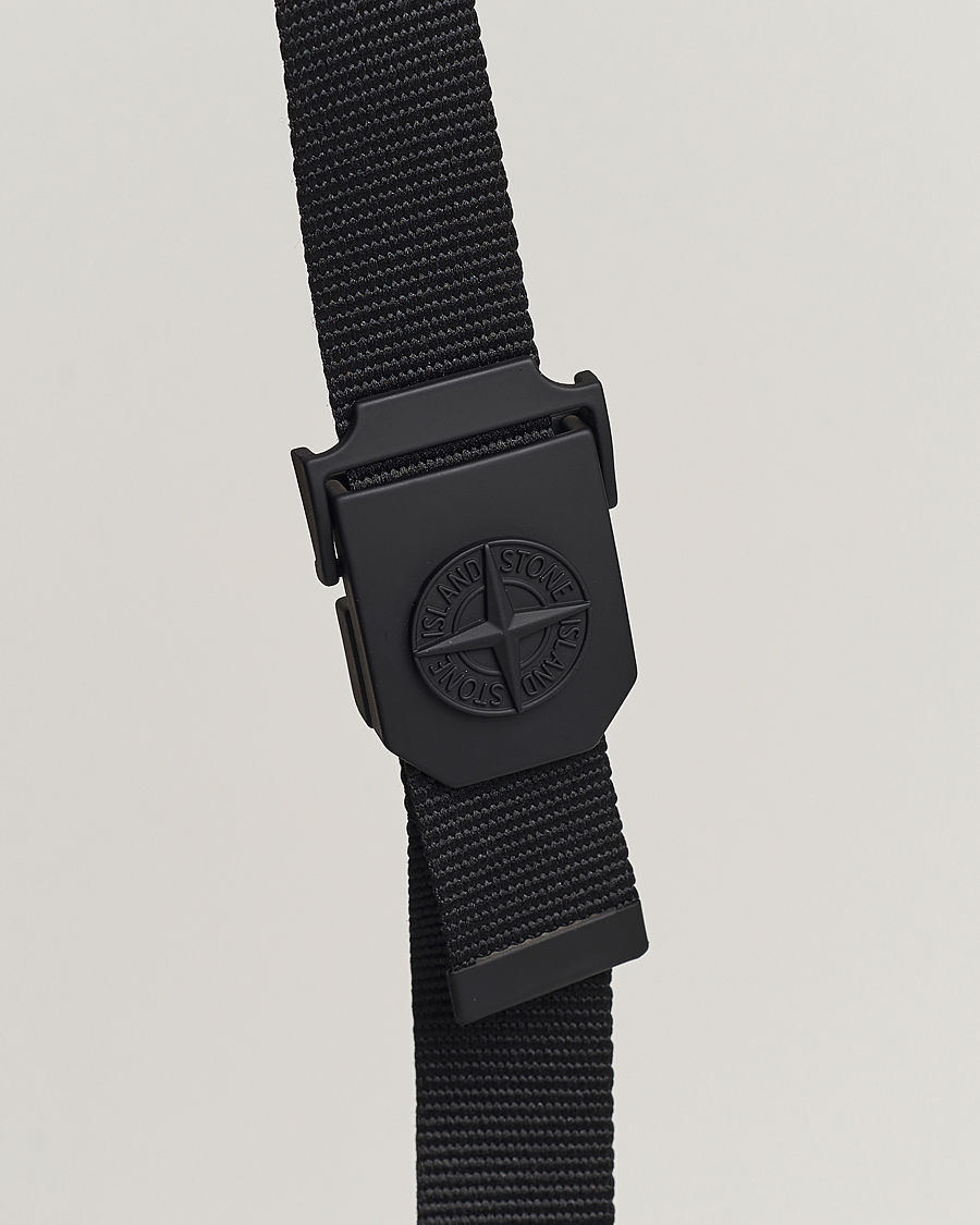 Herre | Belter | Stone Island | Textile Belt Black