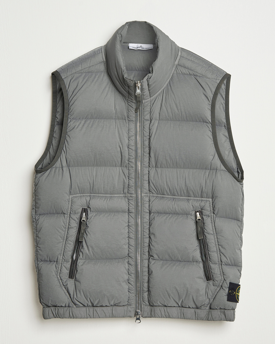 Herre | Vester | Stone Island | Seamless Tunnel Nylon Down Vest Cement