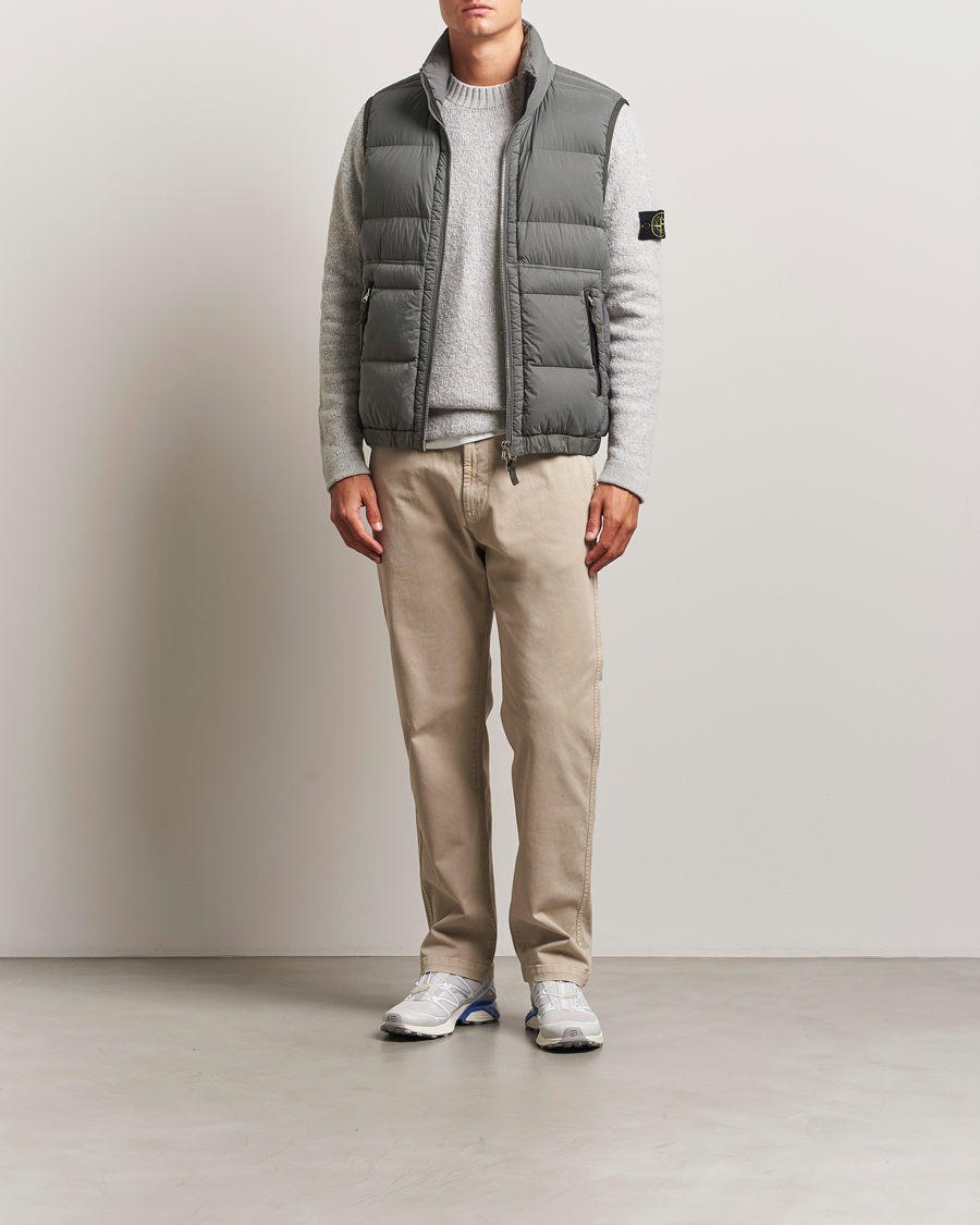 Herre | Vester | Stone Island | Seamless Tunnel Nylon Down Vest Cement